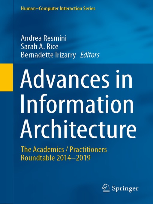 Cover image for Advances in Information Architecture